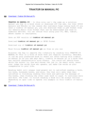 Traktor S4 Manual Pc. Traktor S4 Manual Pc