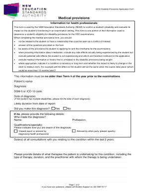 Fillable Online 2018 Disability Provisions Application Form Fax Email ...