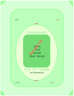 Latin and Greek Root Words Workbook