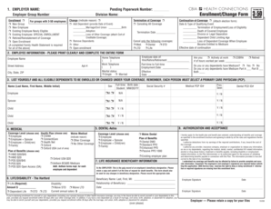 Employee Health Insurance Enrollment Form