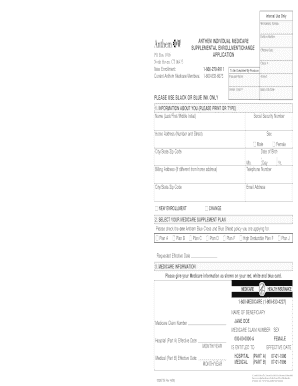 Anthem Medicare Supplement Application