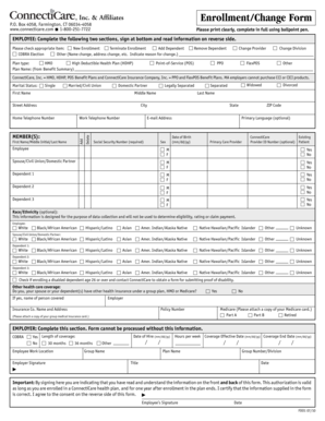 ConnectiCare Health Plan Enrollment Form