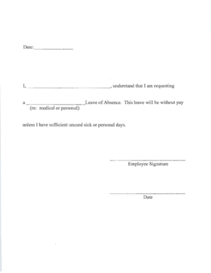 Leave of Absence Request Form