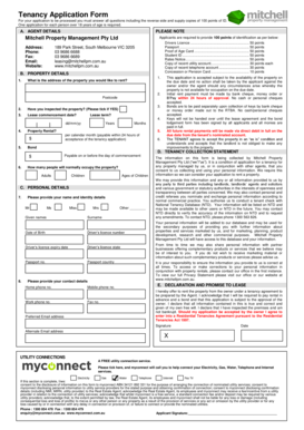 Tenancy Application Form