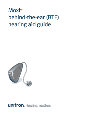 Moxi BTE Hearing Aid Guide