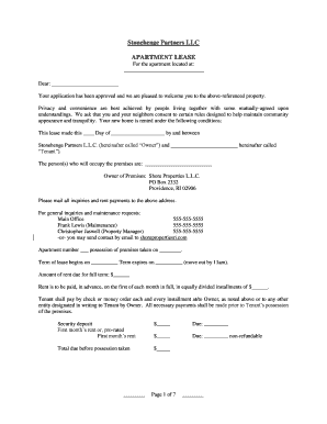 Apartment Lease Agreement