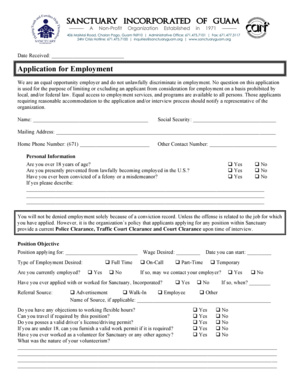Application for Employment