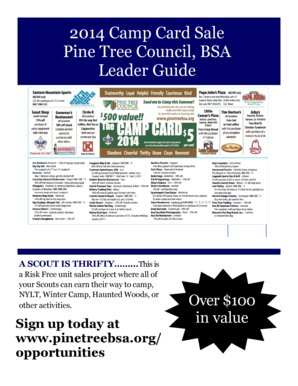 2014 Camp Card Sale Leader Guide