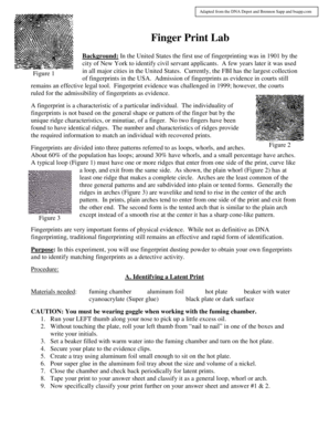 Fingerprint Lab Activity