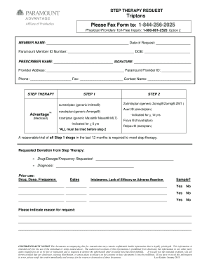 Step Therapy Request Form