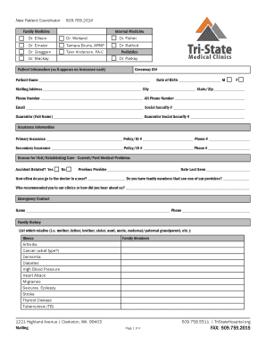 New Patient Registration Form