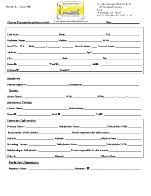 Patient Registration Form