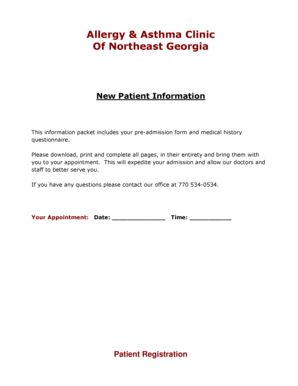 New Patient Information Form