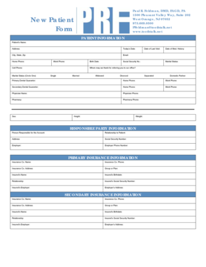 New Patient Form - West Orange Dentist - toothtalk