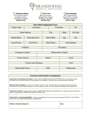 New Patient Registration Form