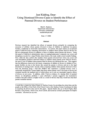 Divorce Paper - Hoekstra - University of Pittsburgh - econ pitt