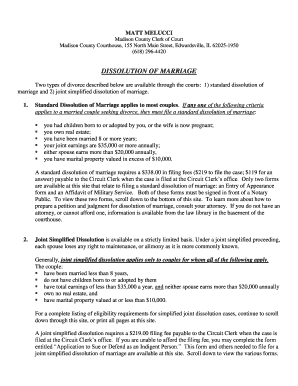 Illinois Joint Simplified Dissolution of Marriage Form
