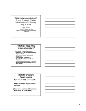 IRS Form 1099-MISC Training Guide