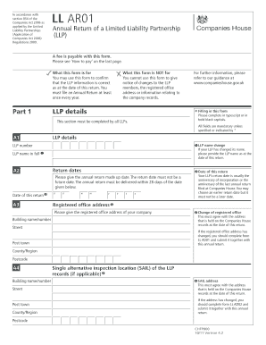 UK Limited Liability Partnership Annual Return