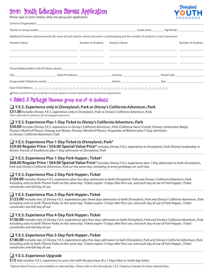 Disney Youth Education Series Application