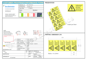 Customer Proofing/Conformance Form