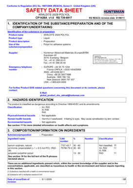 Conforms to Regulation (EC) No. 1907/2006 (REACH), Annex II ...