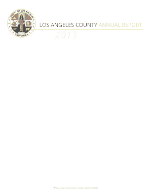 Fillable Online LOS ANGELES COUNTY ANNUAL REPORT Fax Email Print ...