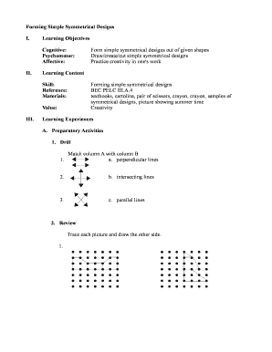 Form simple symmetrical designs out of given shapes ... - E-Turo - e-turo