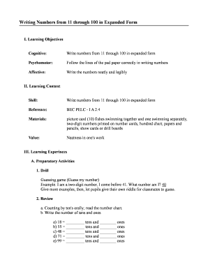 Writing Numbers from 11 through 100 in Expanded Form