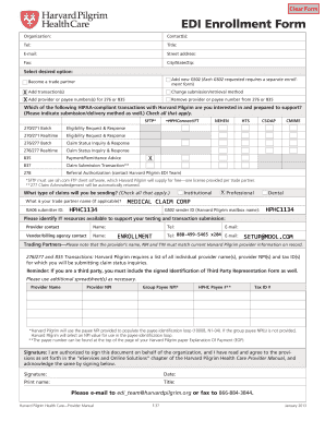 Harvard Pilgrim ERA Registration Authorization Form