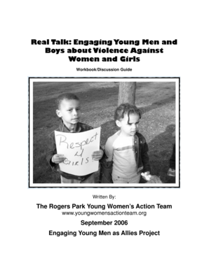 Real Talk Workbook on Violence Against Women and Girls