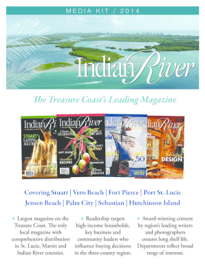 Indian River Magazine Advertising Agreement