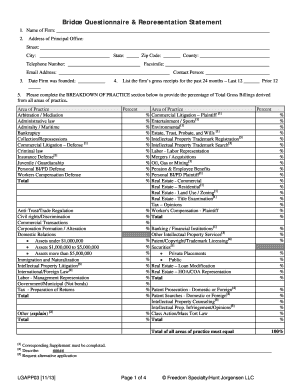 Lawyers Professional Liability Insurance Application