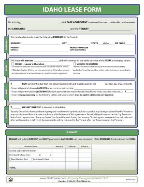 Residential Lease Agreement