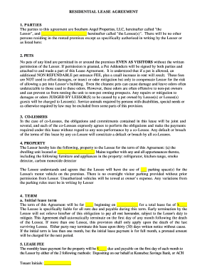 Residential Lease Agreement