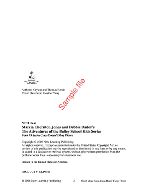 Santa Claus Doesn’t Mop Floors Novel Study