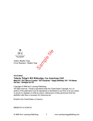 Kit Kittredge Novel Study Guide