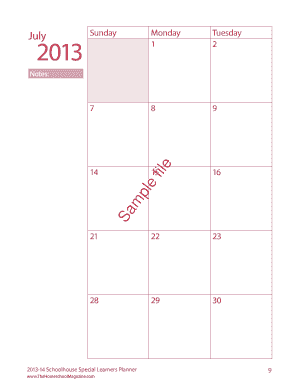 Special Learners Planner