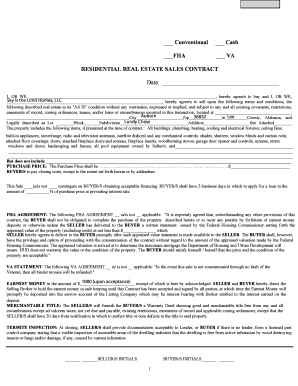 Alabama Residential Real Estate Sales Contract