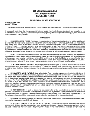 New York Residential Lease Agreement