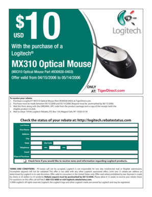 Logitech Mx310 - Fill Online, Printable, Fillable, Blank | pdfFiller