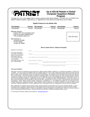 Global Computer Supplies Rebate Form