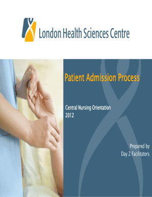 Patient Admission Process Checklist