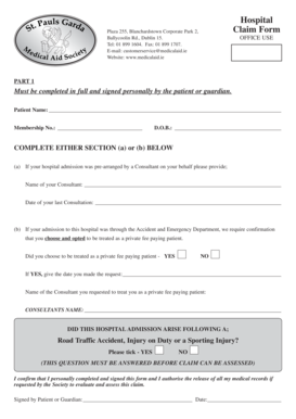 Medical Aid Claim Form