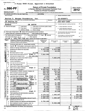 Form 990-PF 2012