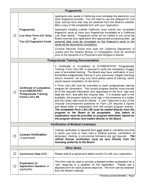 California Physician License Reapplication Form