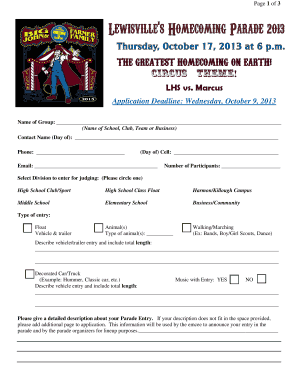 ELECTRONIC Homecoming Parade Entry Application.pdf