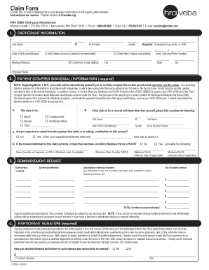 HRA VEBA Claim Form