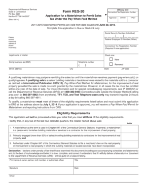 Connecticut Form REG-20