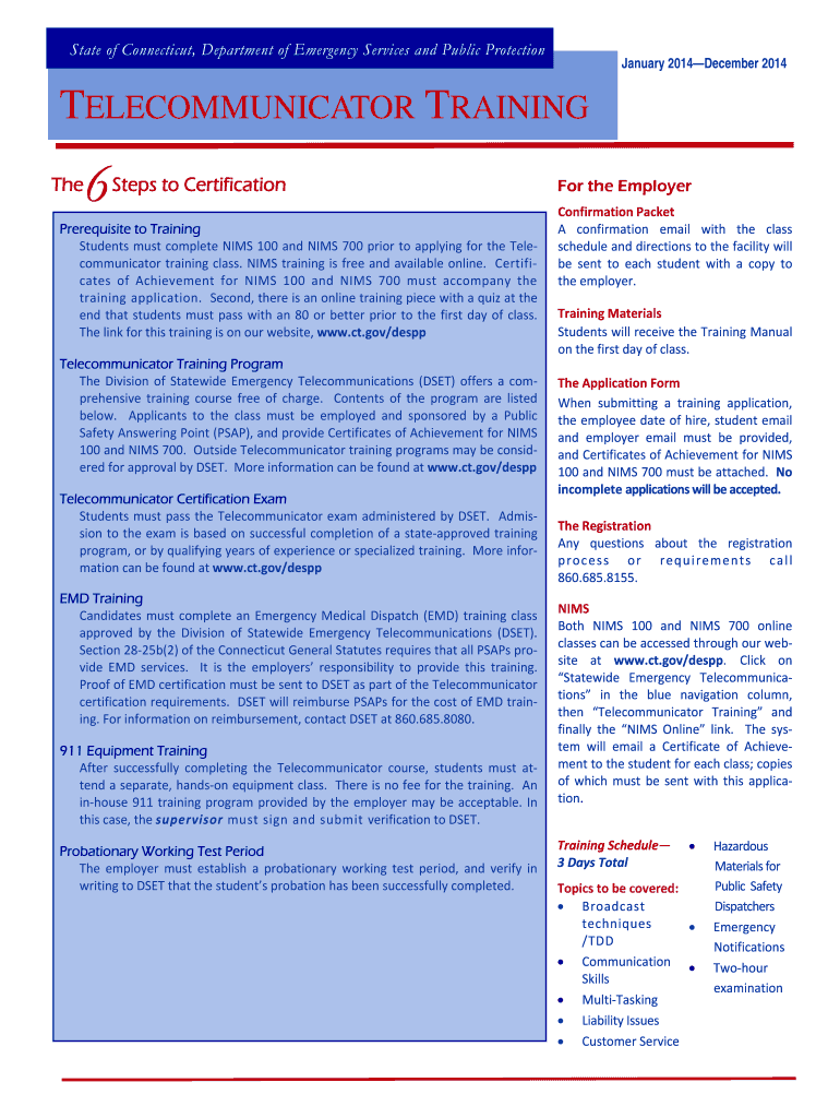Fillable Online 2014 brochure - CT.gov - ct Fax Email Print - pdfFiller